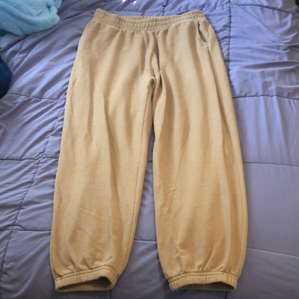 Light brown sweatpants